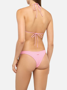 Nilly top triangolo classico rosa - Nalu slip mare cheekiest color rosa