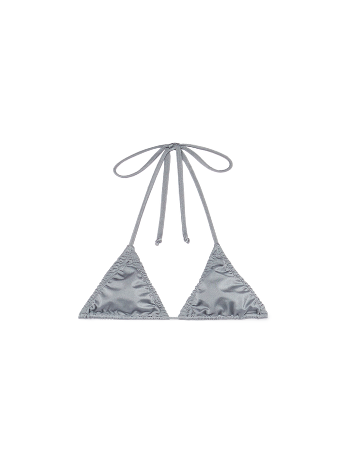 Classic triangle bikini Nilly Nalu in shimmer grey - MC2 Saint Barth