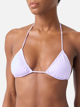 Nilly lilafarbenes Triangel-Bikini-Oberteil 