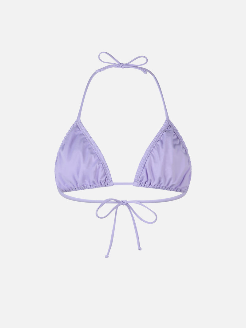 Woman lilac classic triangle top swimsuit Nilly