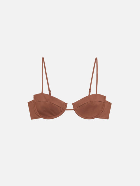 Salina brown underwired bralette - MC2 Saint Barth