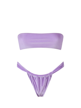 Woman chenille bandeau bikini Rebby Noelle