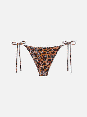 Damen-Cheeky-Swim-Slip mit Leo-Bandanna-Print 