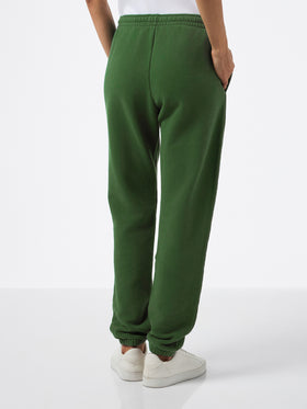 Pantaloni da jogging in pile Odalys verde militare