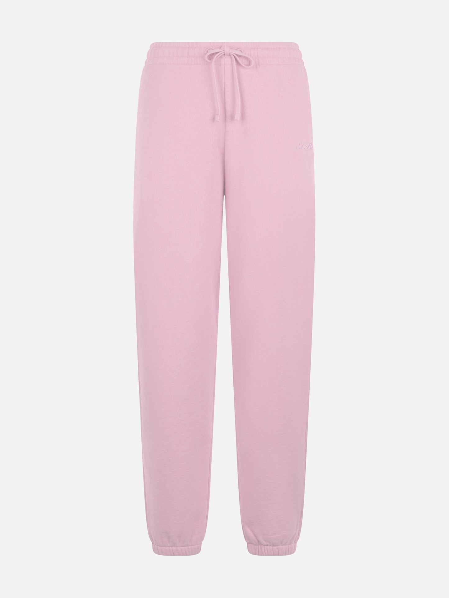Pantaloni joggers Odalys in pile rosa
