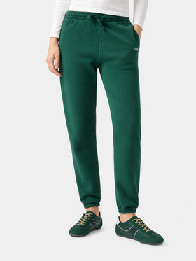 British green Odalys cotton fleece jogger pants