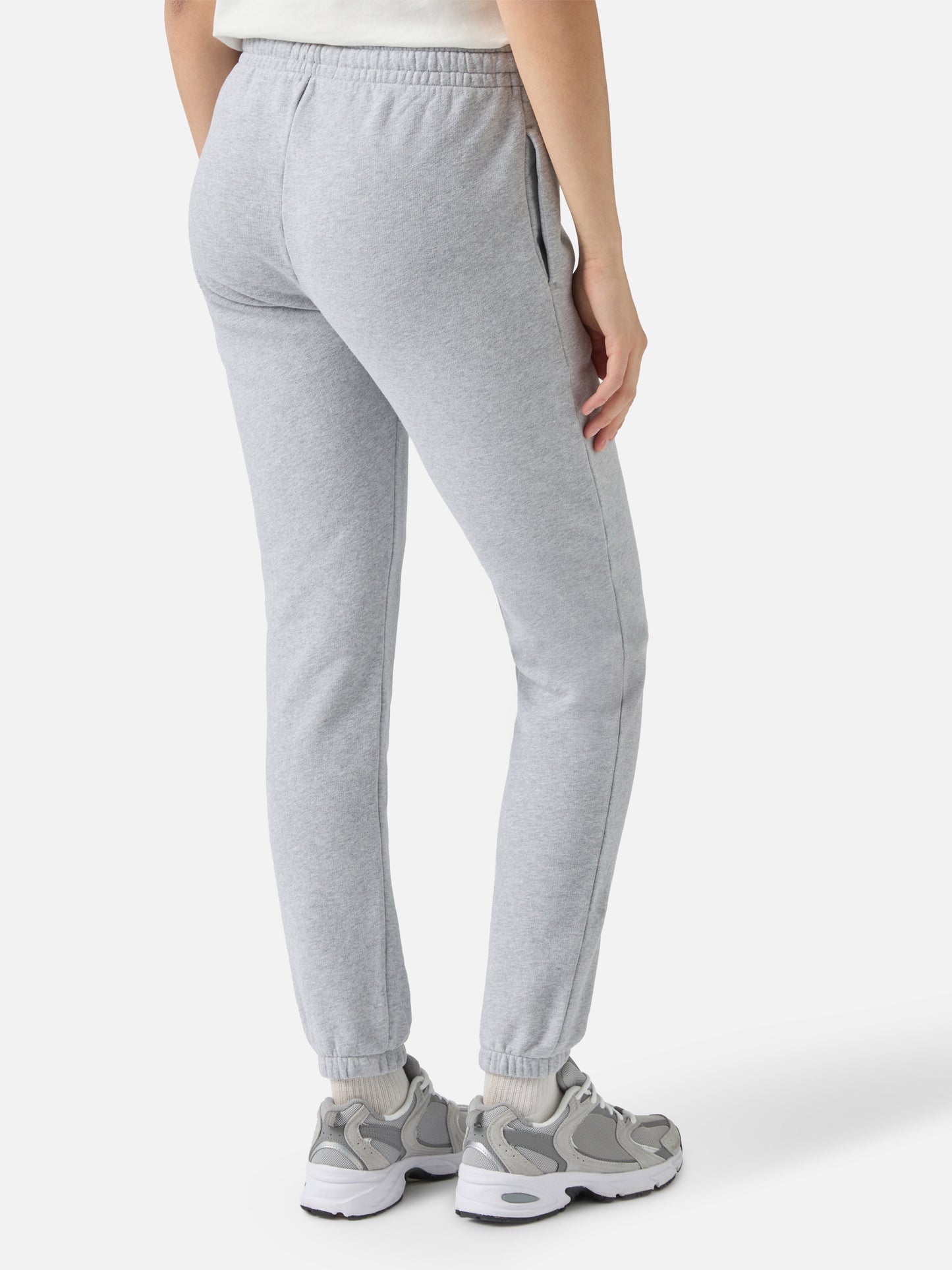 Pantaloni joggers Odalys in pile grigio
