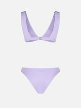 Woman lilac heatsealed scooped bikini Ofelia Reanna