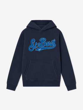Jungen-Kapuzen-Sweatshirt in Navyblau 