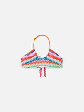 Page Jr Crop-Top aus Raschelgewebe