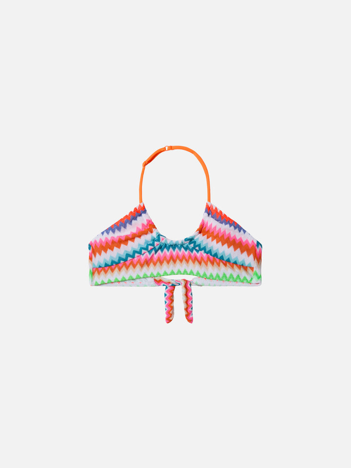 Page Jr Crop-Top aus Raschelgewebe