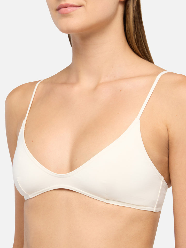 Cremefarbenes U-Ausschnitt-Bralette „Paloma“