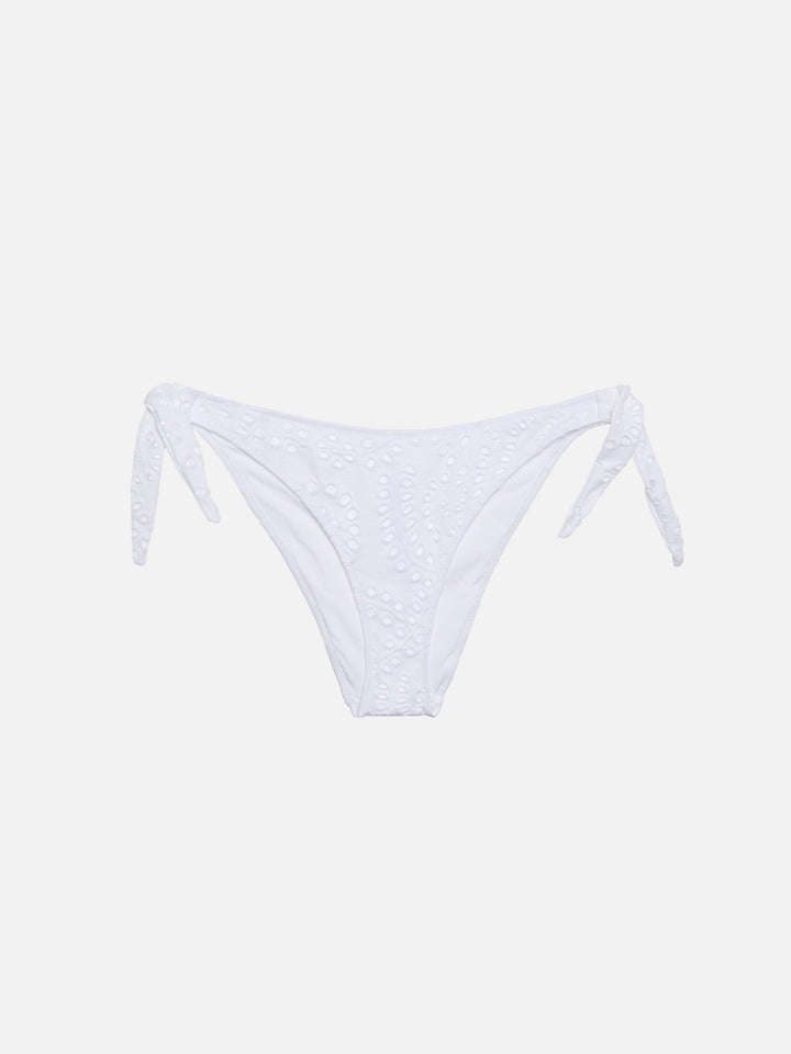 Yali black Sangallo lace classic swim briefs