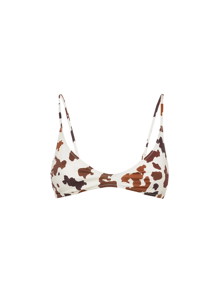 Paloma – U-Ausschnitt-Bralette mit Kuhfell-Print