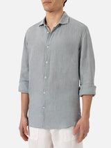 Camicia Pamplona in lino grigio