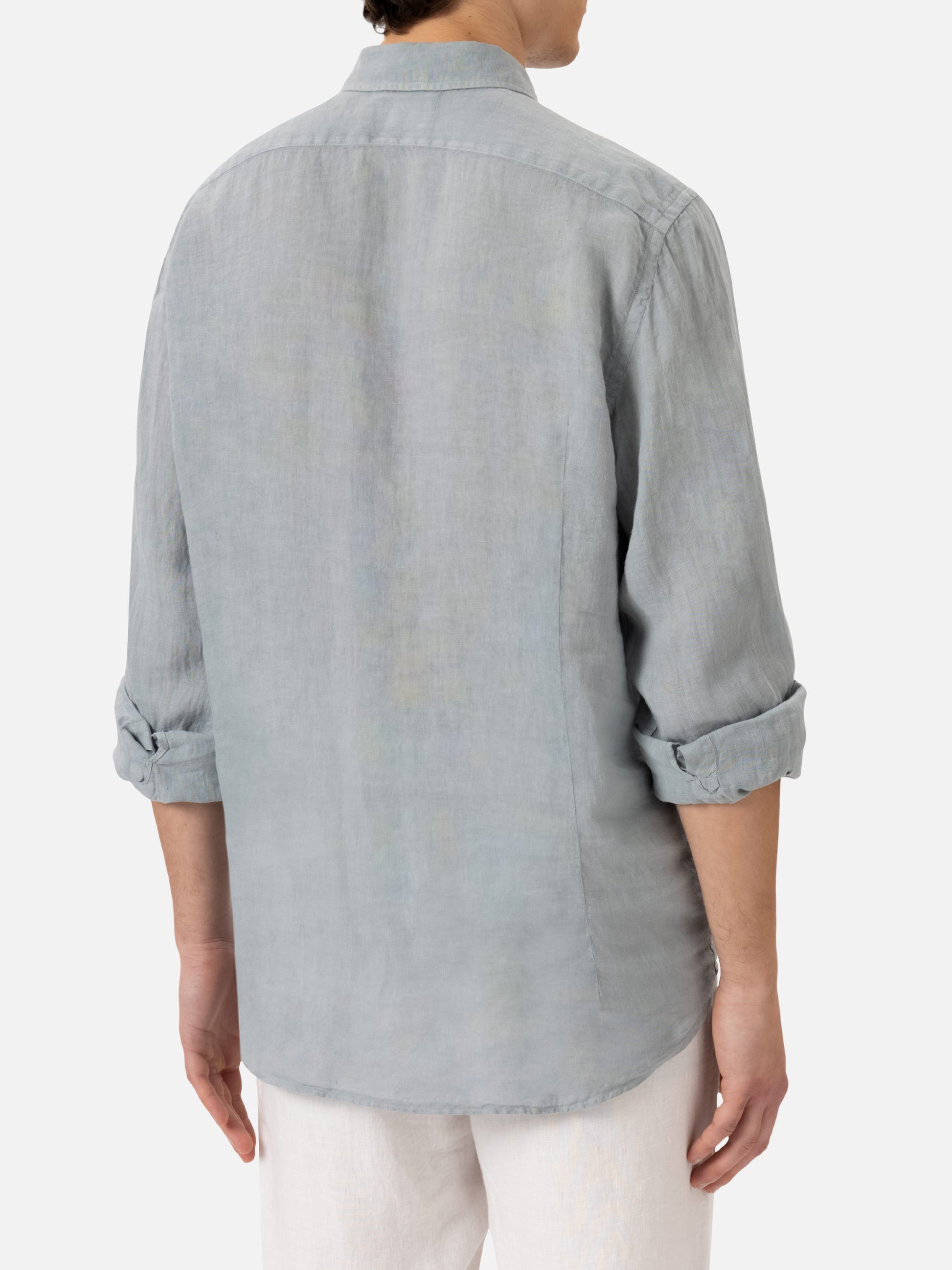 Grey linen shirt Pamplona - MC2 Saint Barth