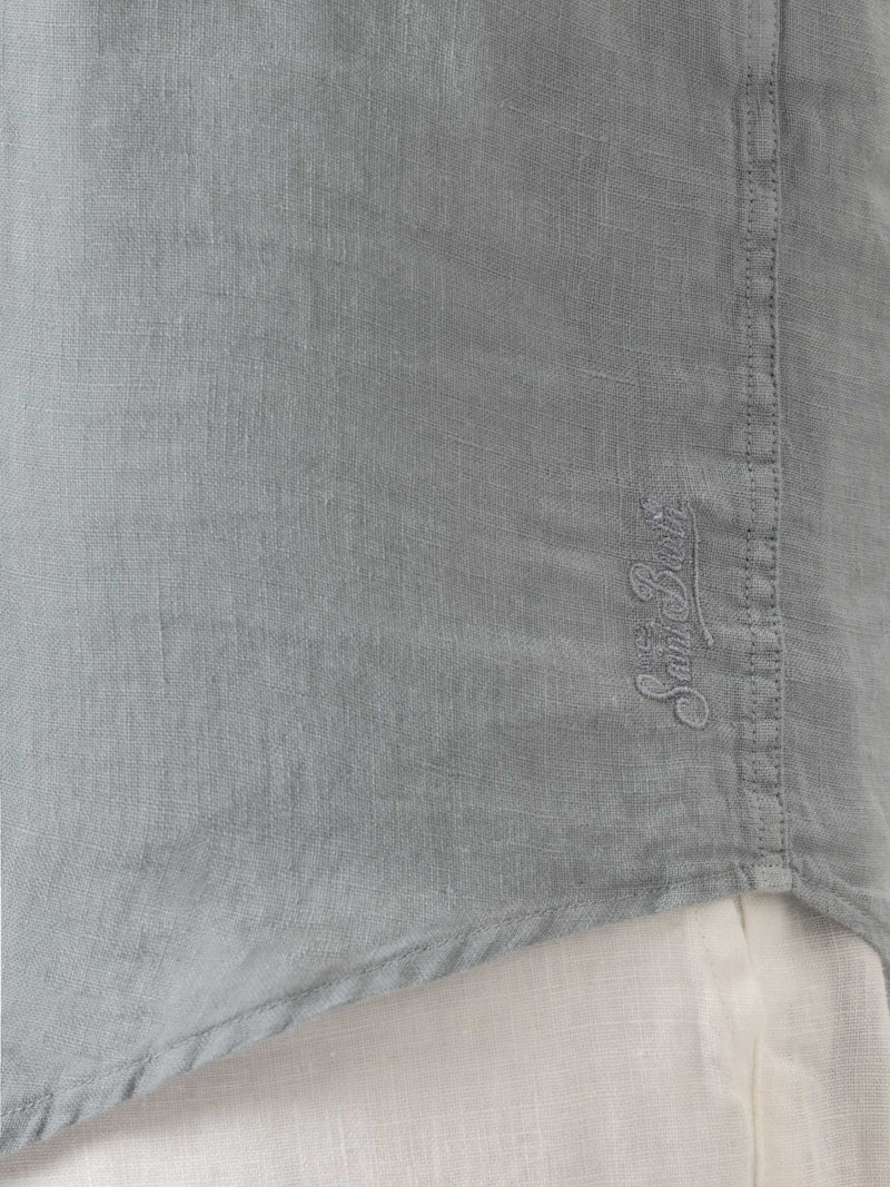 Camicia Pamplona in lino grigio