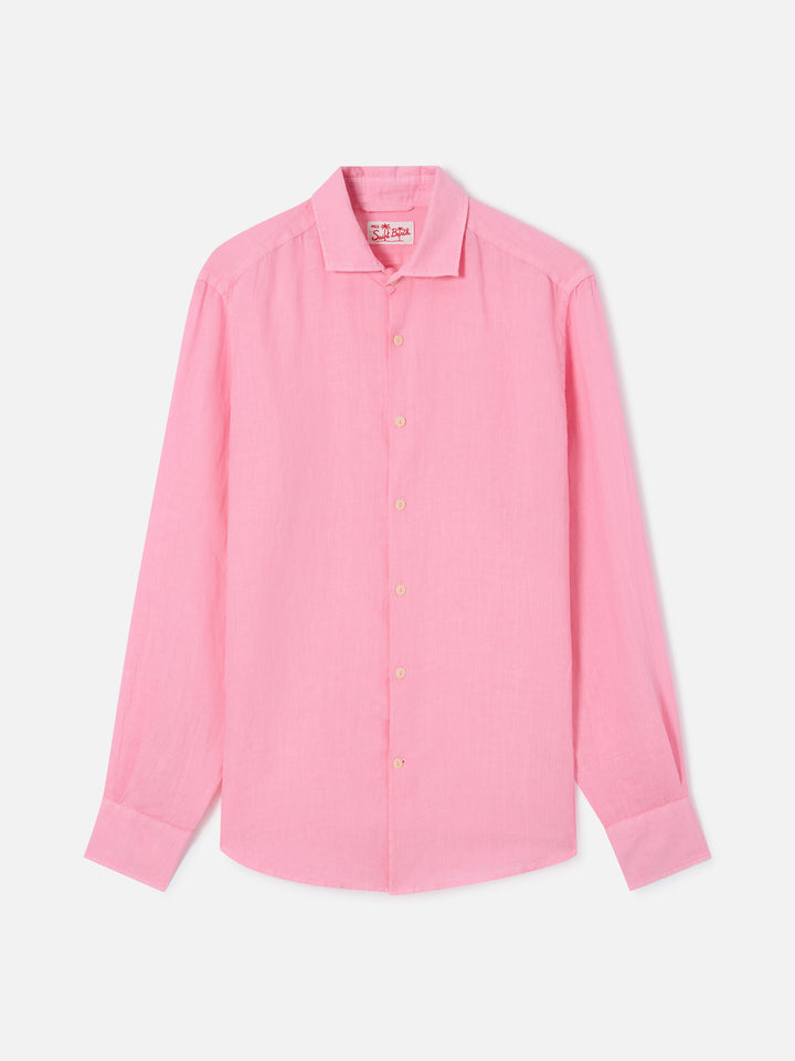 Pamplona pink linen shirt