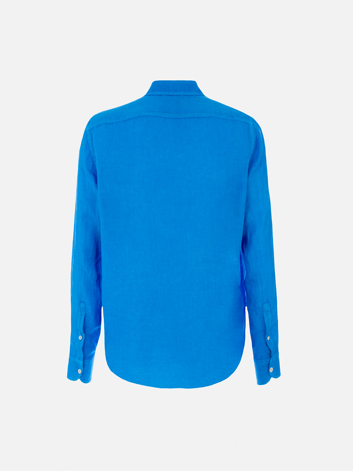 Leinenhemd Pamplona für Herren in Aquarellblau