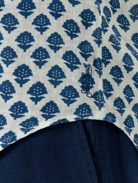 Linen shirt Pamplona with flower print - MC2 Saint Barth