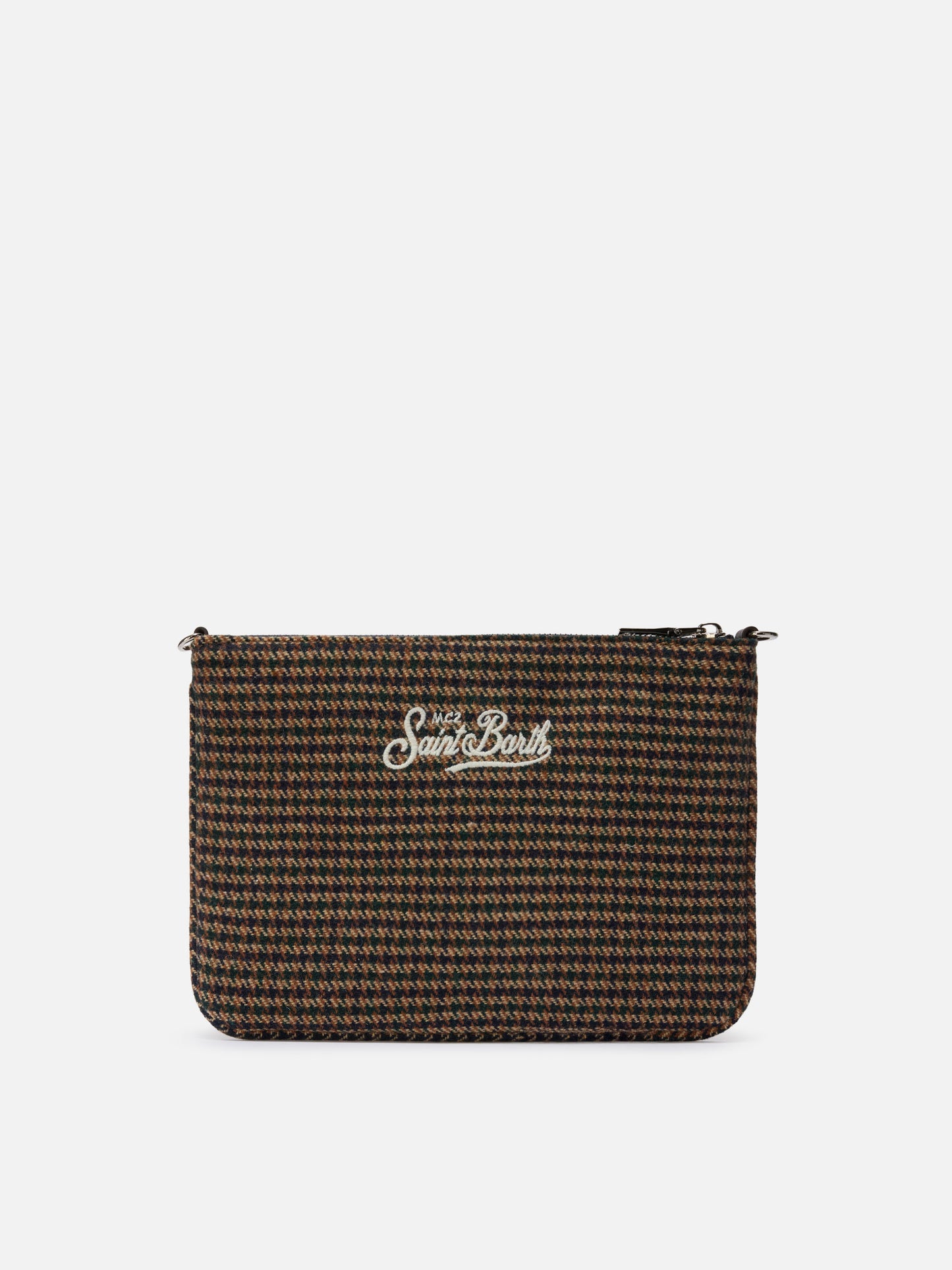 Borsa crossbody Parisienne Wool in misto lana pied de poule