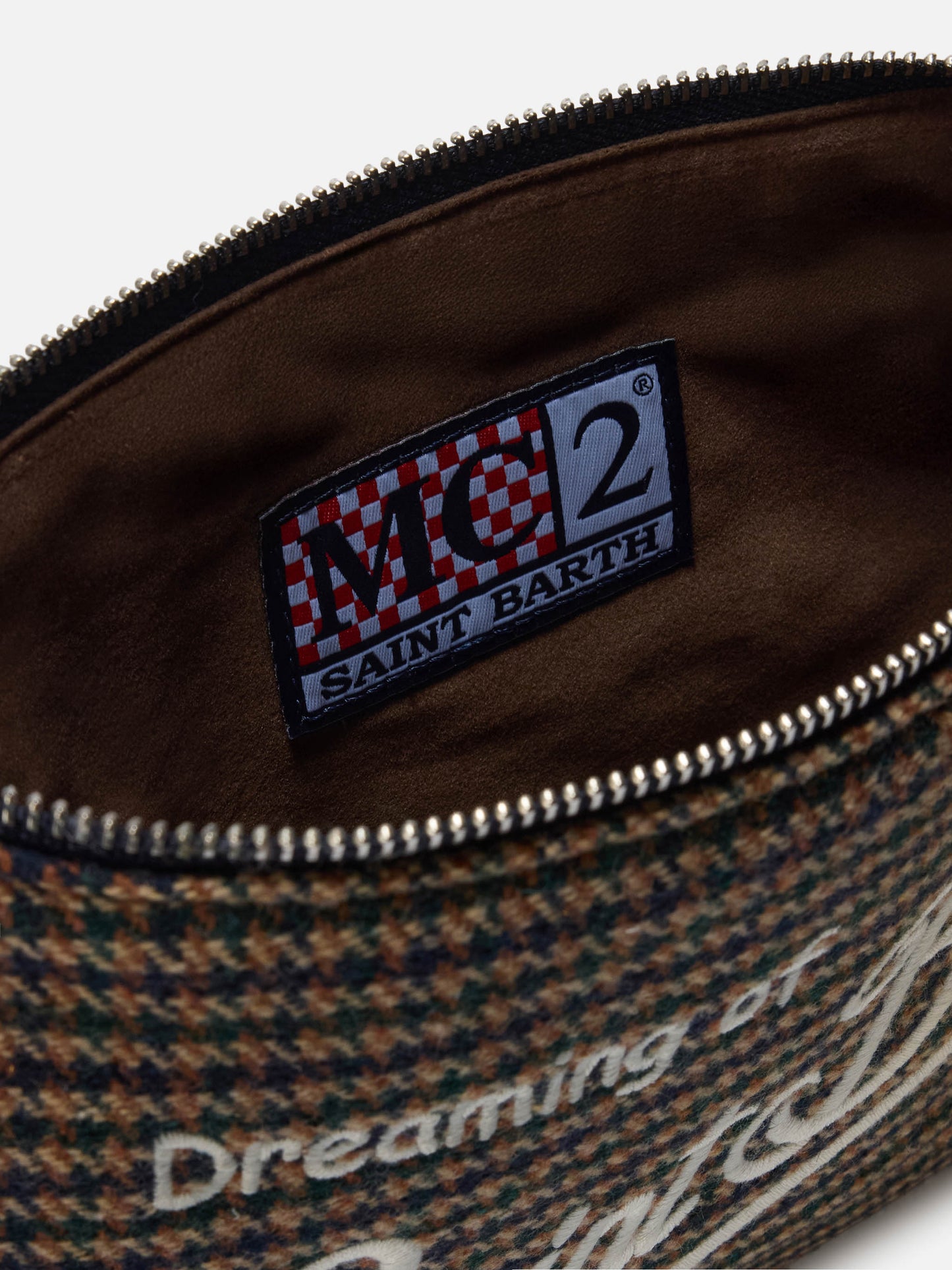 Borsa crossbody Parisienne Wool in misto lana pied de poule