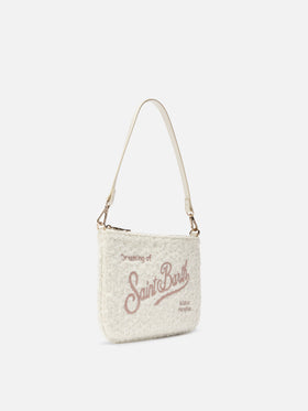Parisienne Mini Shoulder Bag in white tweed