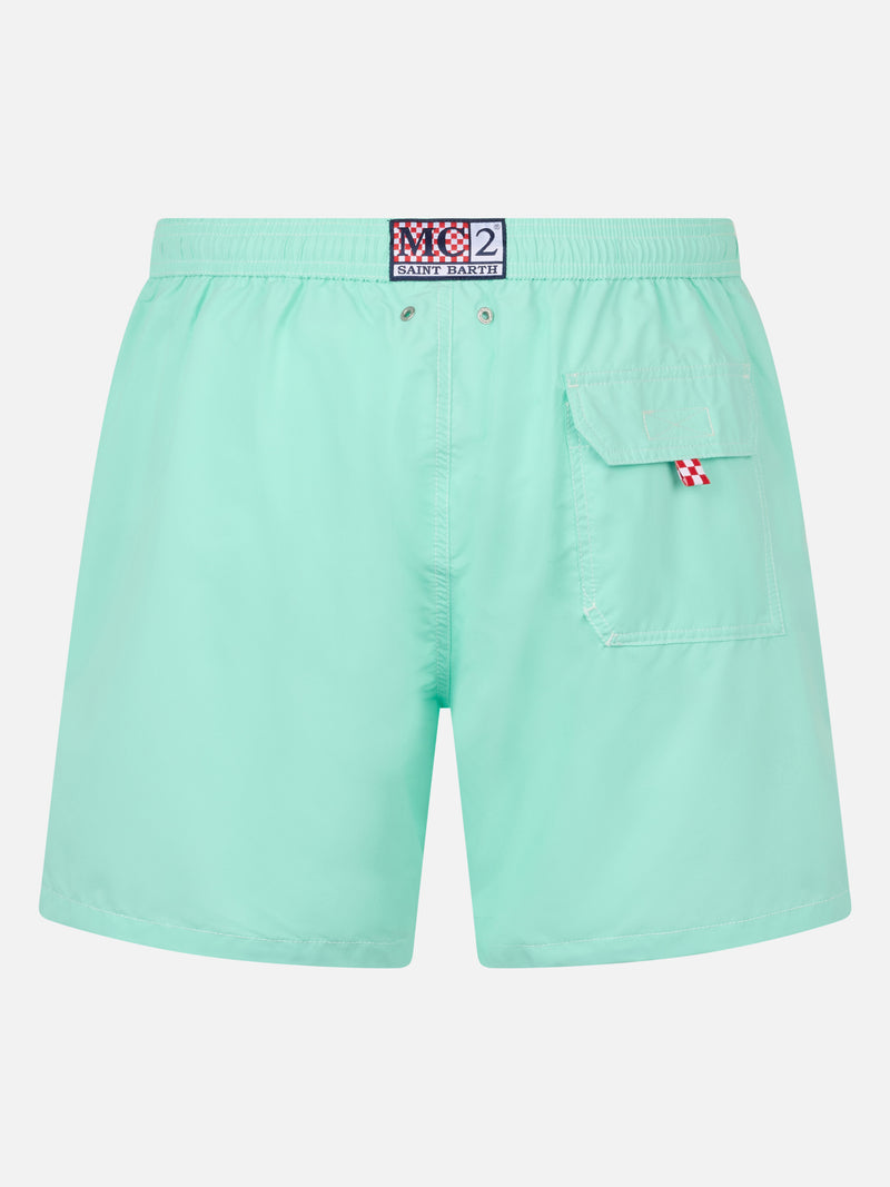 Man sage green mid-length swim shorts Patmos