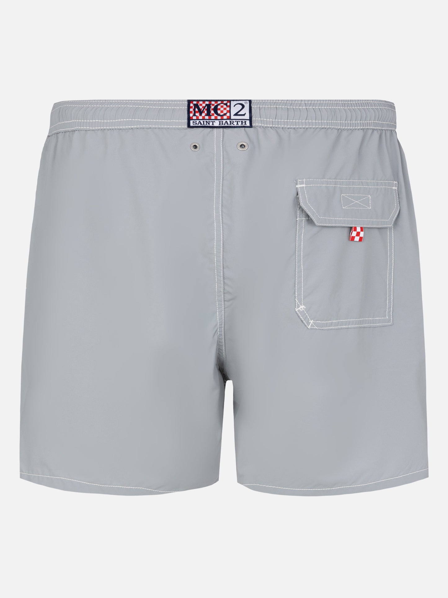 Graue mittellange Badeshorts Patmos