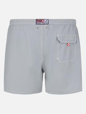 Graue mittellange Badeshorts Patmos