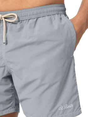 Graue mittellange Badeshorts Patmos