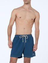 Man navy blue mid-length swim shorts Patmos