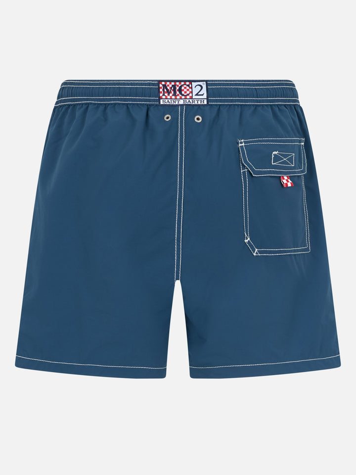 Costume da bagno Patmos blu di media lunghezza