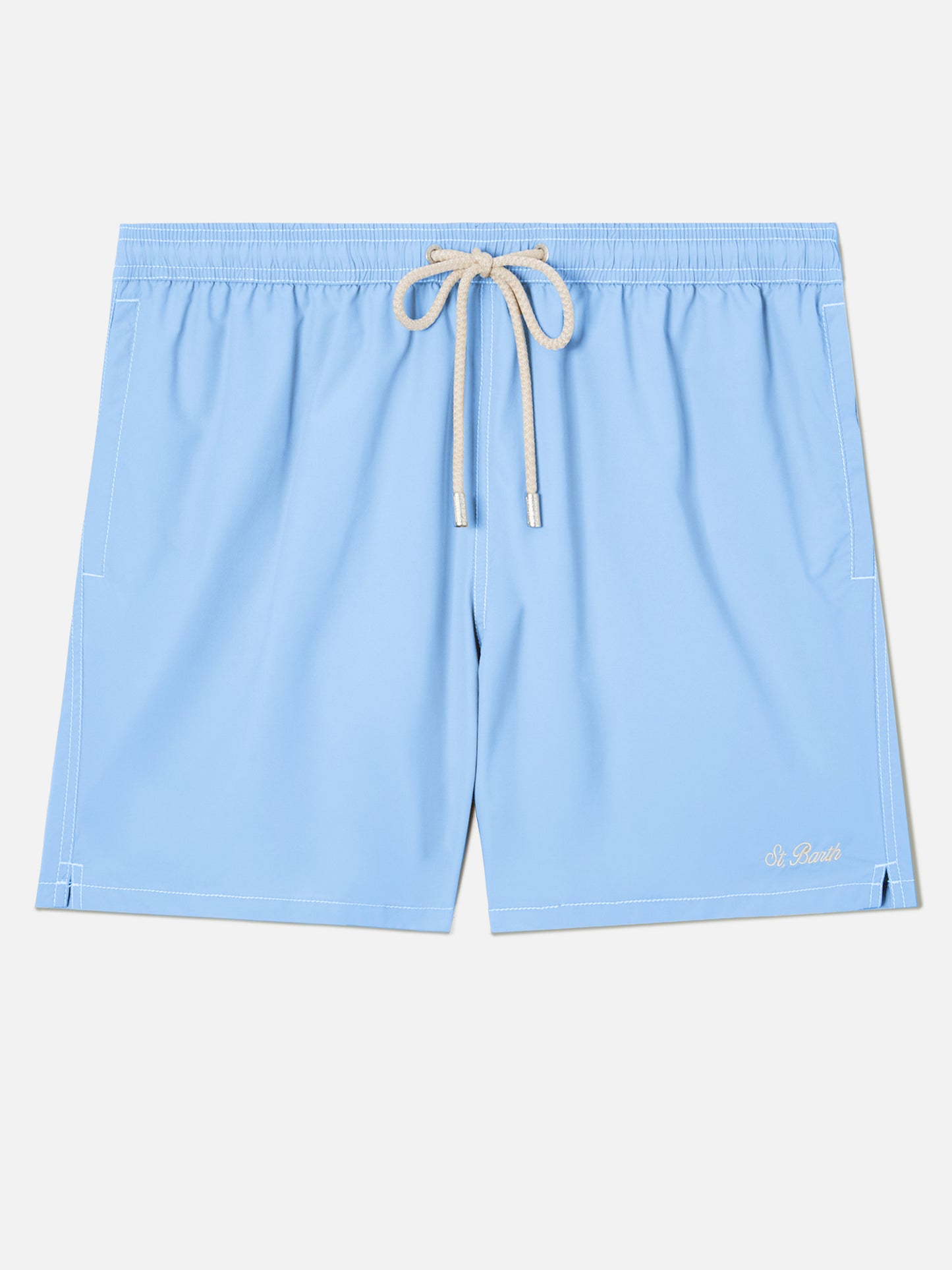 Himmelblaue mittellange Badeshorts Patmos