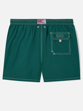 Bañador clásico Patmos en verde British 