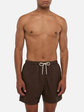 Vintage brown mid-length swim shorts Patmos Used