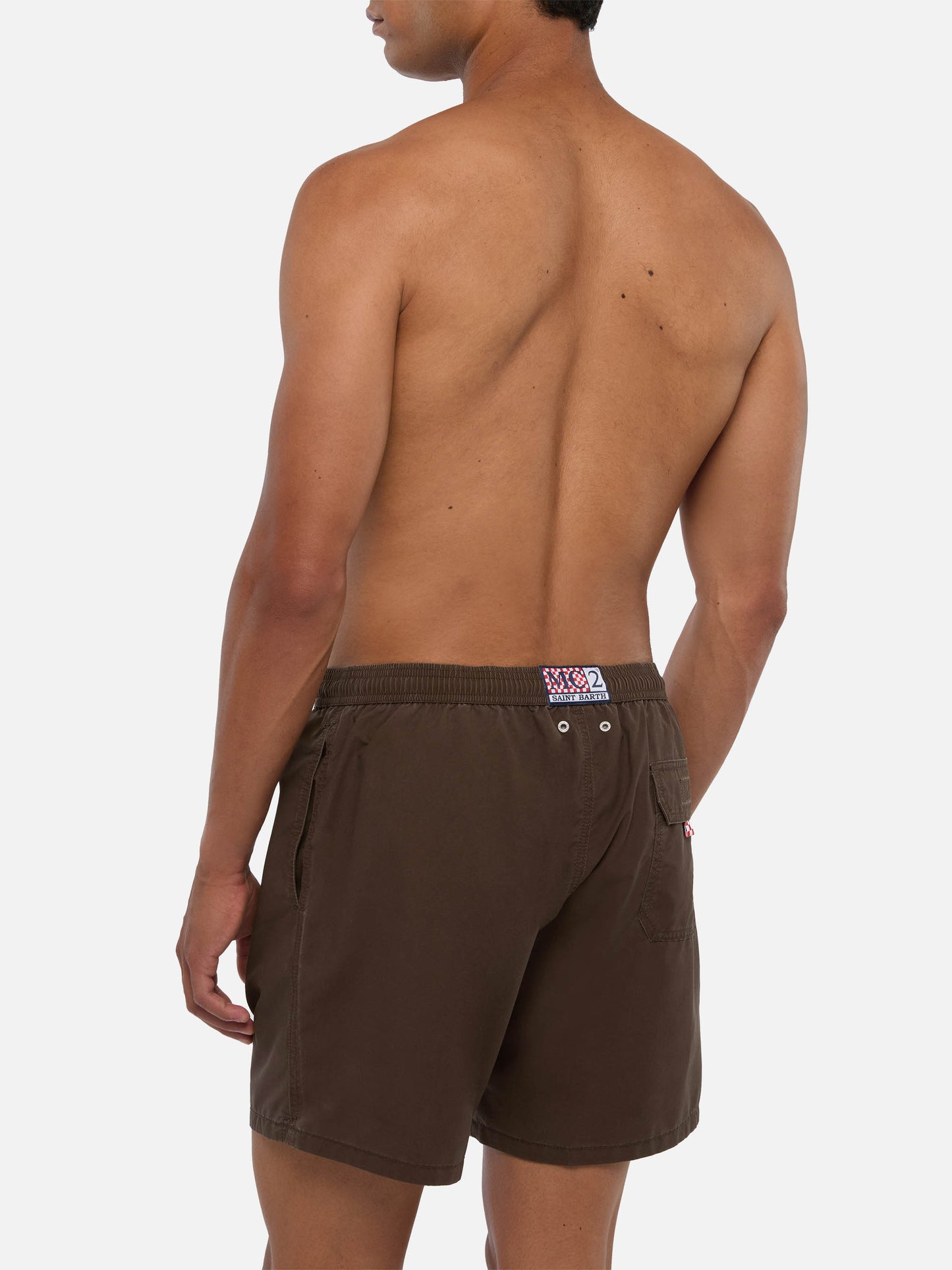 Vintage brown mid-length swim shorts Patmos Used