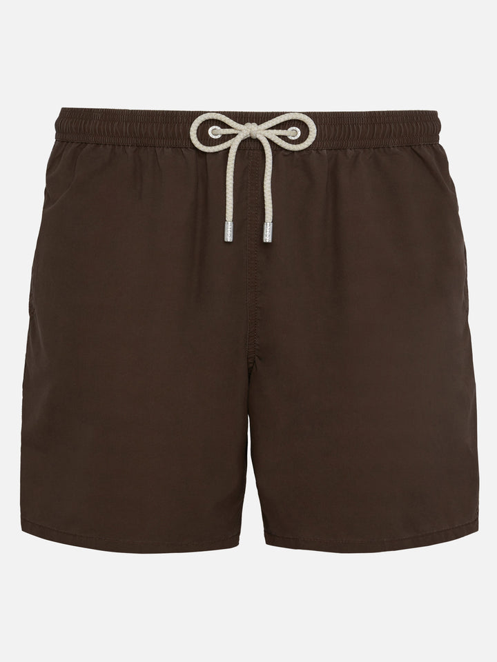 Vintage brown mid-length swim shorts Patmos Used