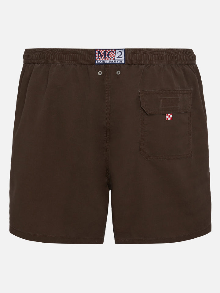 Vintage brown mid-length swim shorts Patmos Used