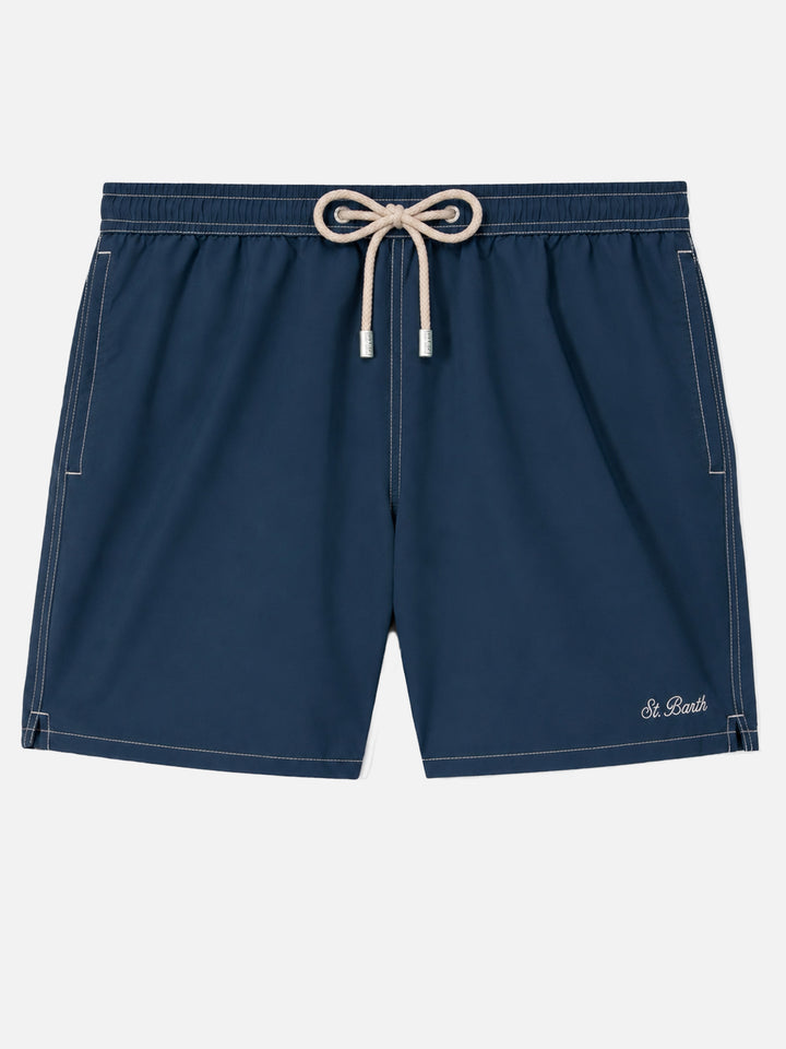 Marineblaue lange Badeshorts Patmos 