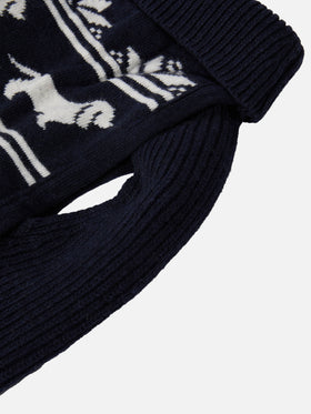 Hundepullover mit Infedele-Stickerei