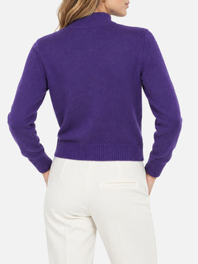 Maglia Peak in cashmere blend con cartolina Mont Rosè
