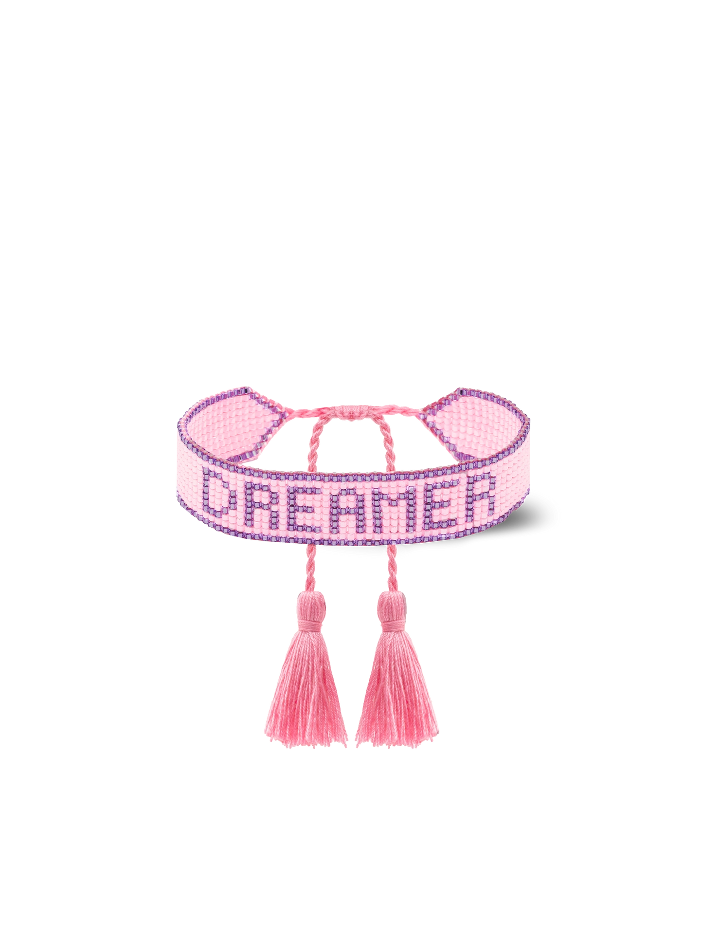 Perlenarmband mit Dreamer-Schriftzug