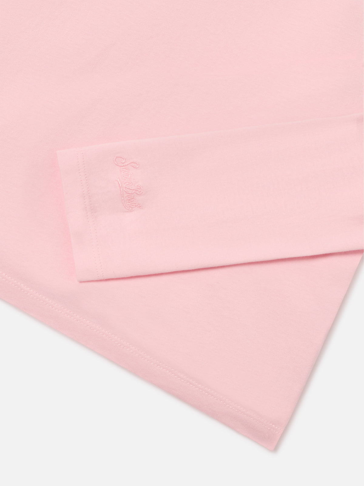 Pink Penny cotton long sleeve t-shirt with Bella E Monella embroidery