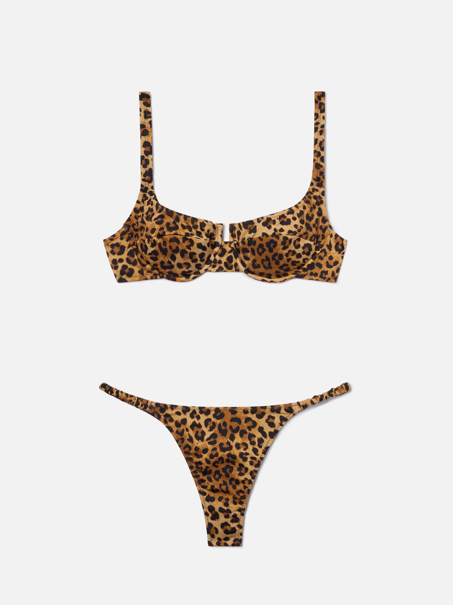 Bikini Perlamir balconette with all-over leopard print
