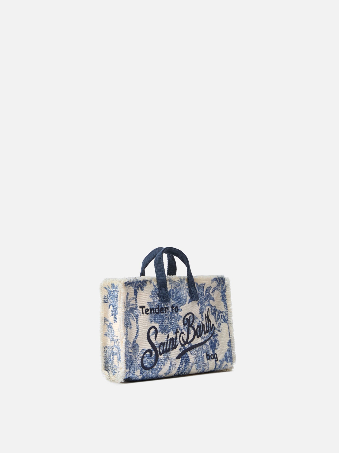 Sac en toile Micro Phone avec imprimé toile de Jouy et logo contrasté 