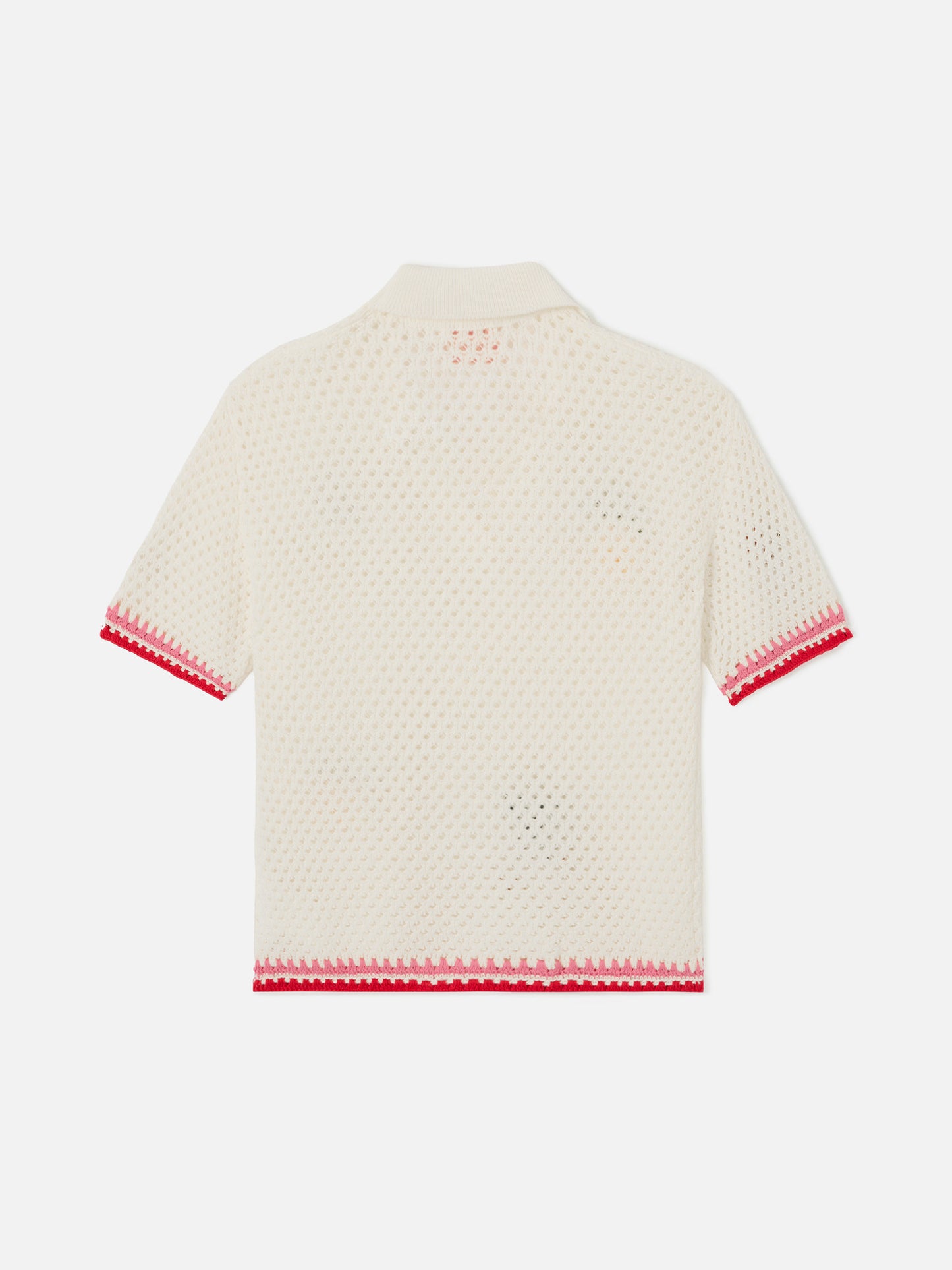 Polo Pixie Jr in misto cotone bianca con patch ricamate