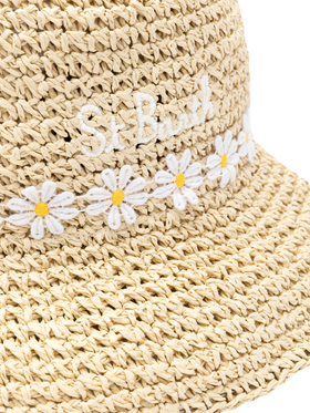 Polly bucket-style straw-effect hat - MC2 Saint Barth