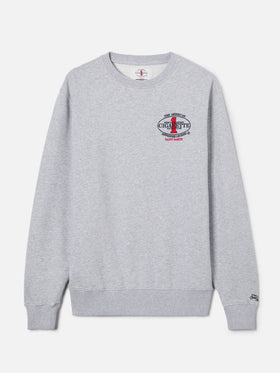 Grey Ponza crewneck sweatshirt with Cigarette print | Special Edition