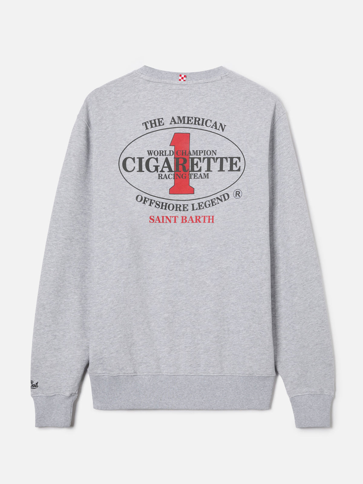 Grey Ponza crewneck sweatshirt with Cigarette print | Special Edition